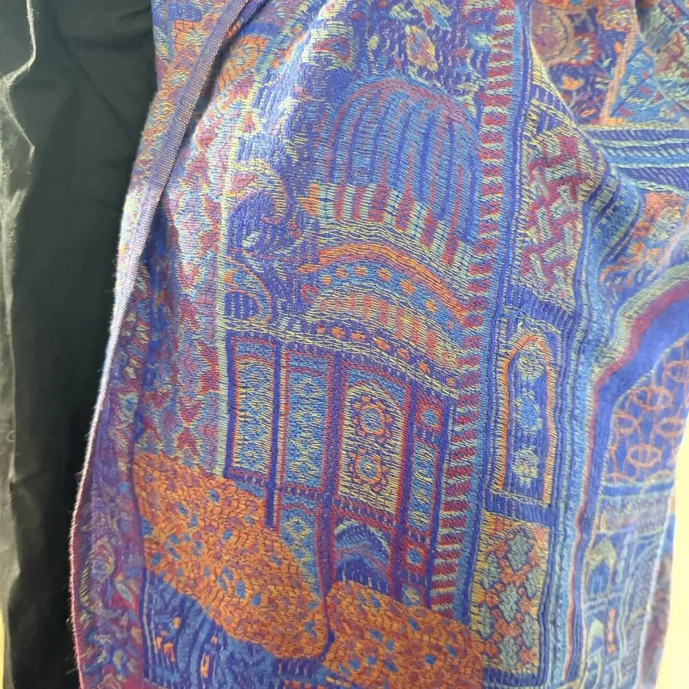 Jerusalem 100% Cashmere Pashmina Scarf Mosque Art Shawl Winter Gift 70x27